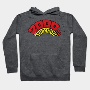 2000AD and Tornado retro comics logo Hoodie